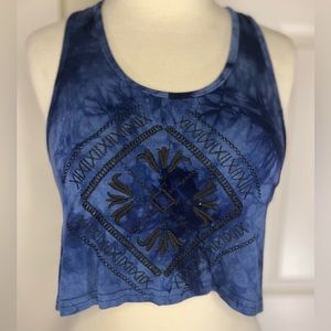 Item 017: EUC Angie Embroidered Crop Top (Size Small)